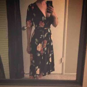Floral Wrap Dress