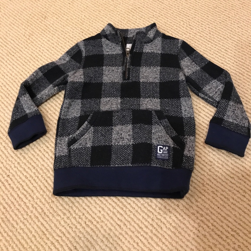 Baby GAP blue & gray pullover sweater  - Size 2T