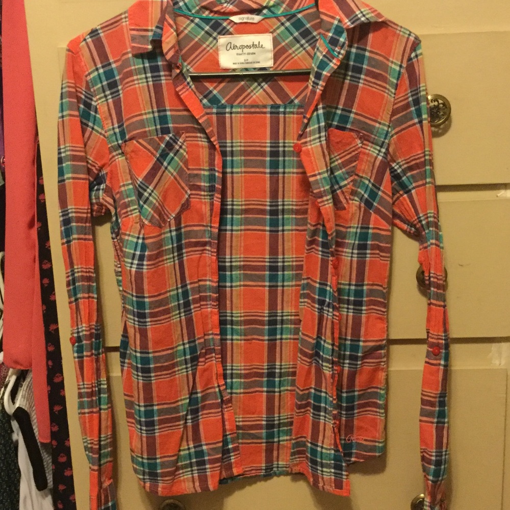 Aeropostale plaid top