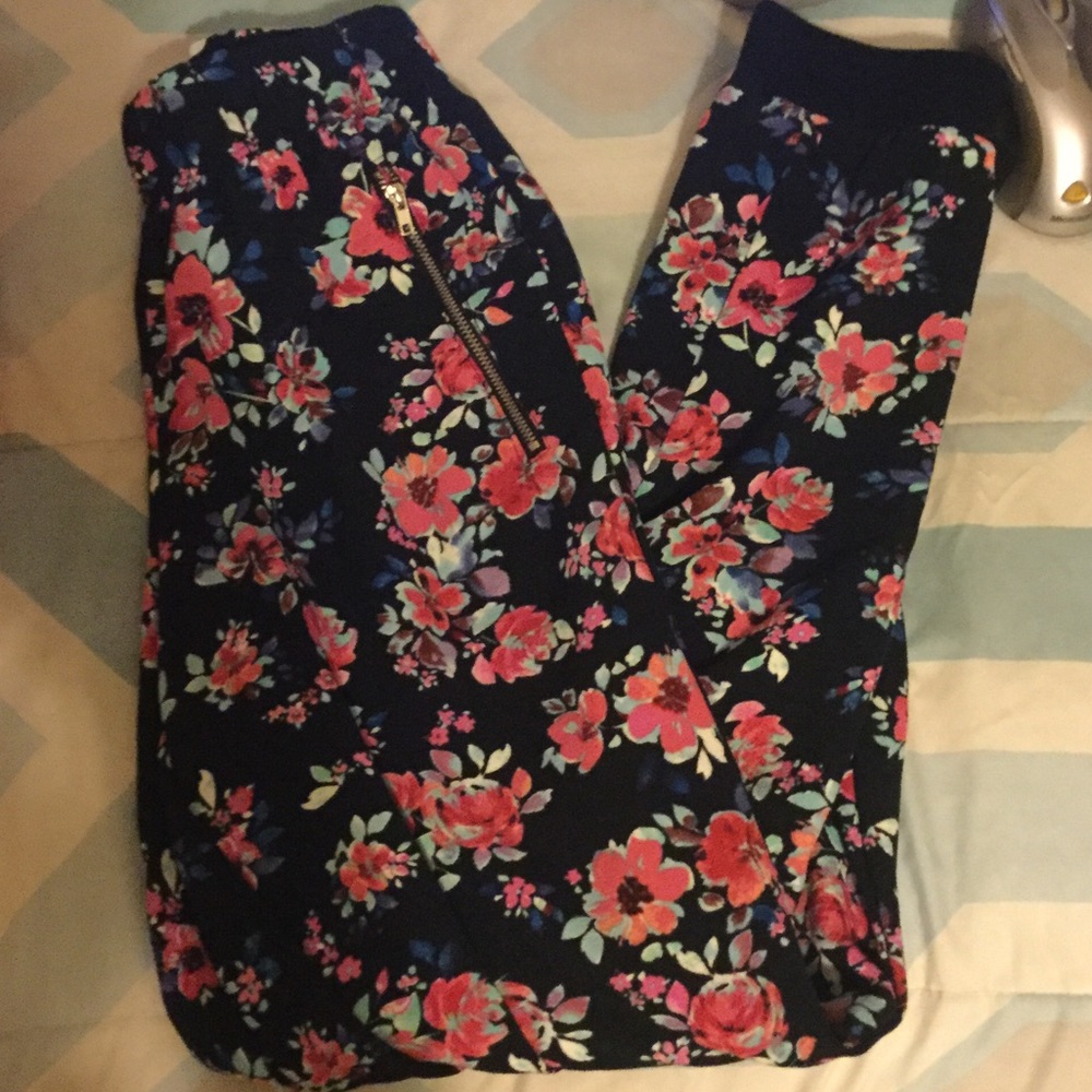 Floral Print Joggers