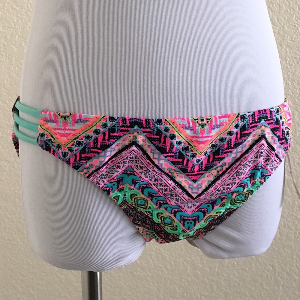Multicolor Chevron Bikini Bottom