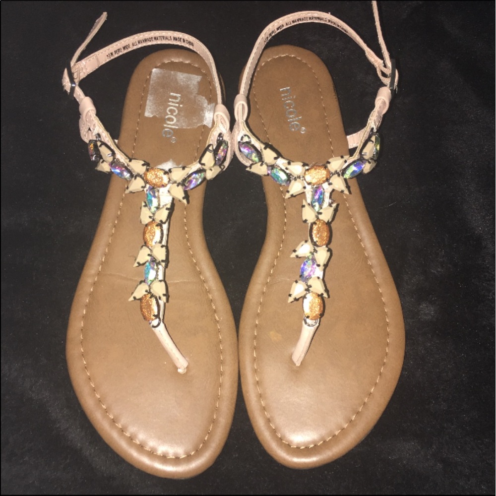 Nude pink sandals