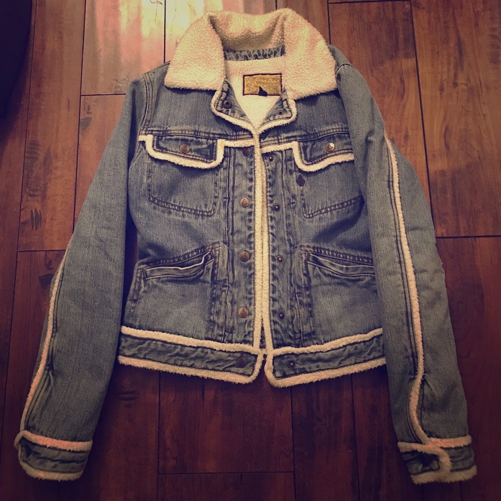 Volcom XS Jean jacket & Wool