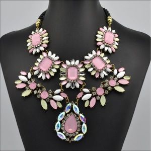Pink Panther Bib Necklace