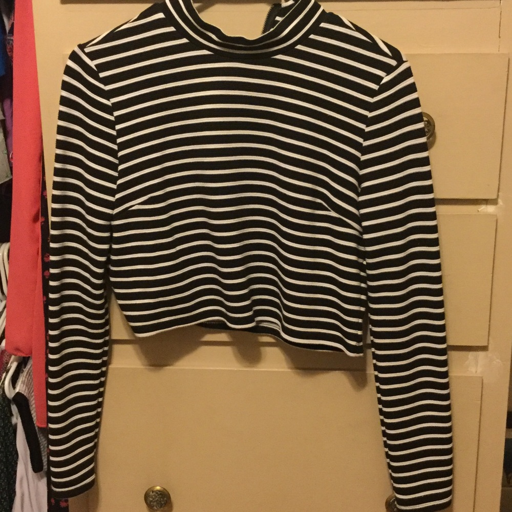 Striped crop top