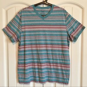 Striped T-Shirt - red/white/light blue