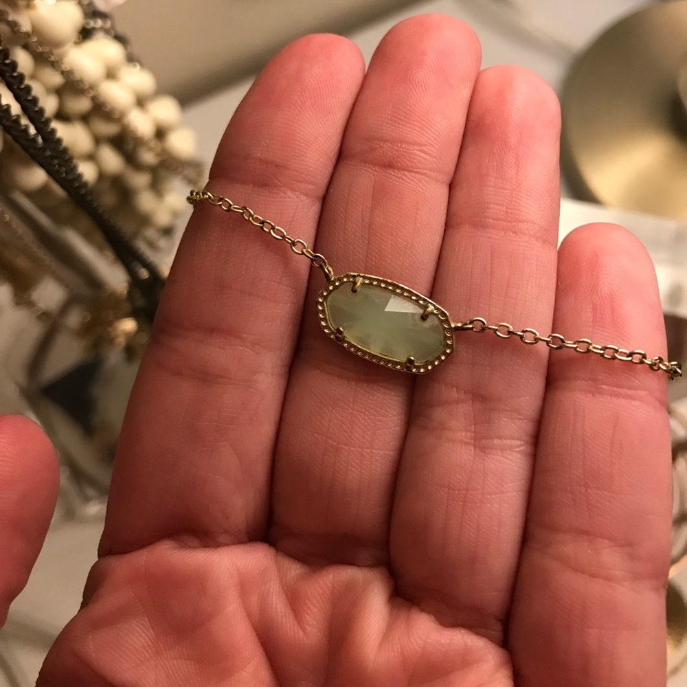 Kendra Scott Danielle mint green necklace