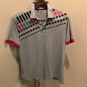 Adidas Patterned Golf Polo