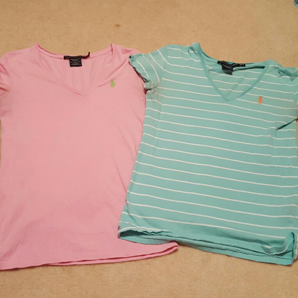 2 Polo short sleeve shirts!