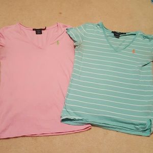 2 Polo short sleeve shirts!