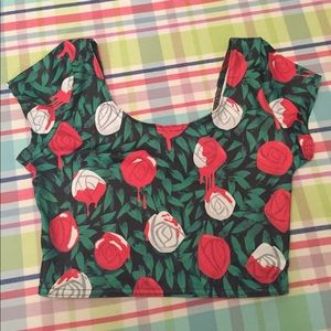 BlackMilk Painting the Roses Red Nana Suit Top 🌹