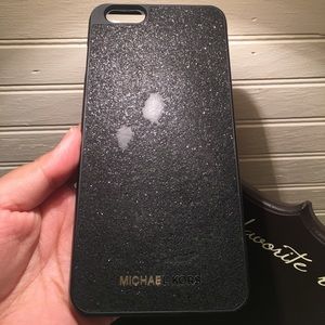 Michael Kors 6s plus black sparkle case