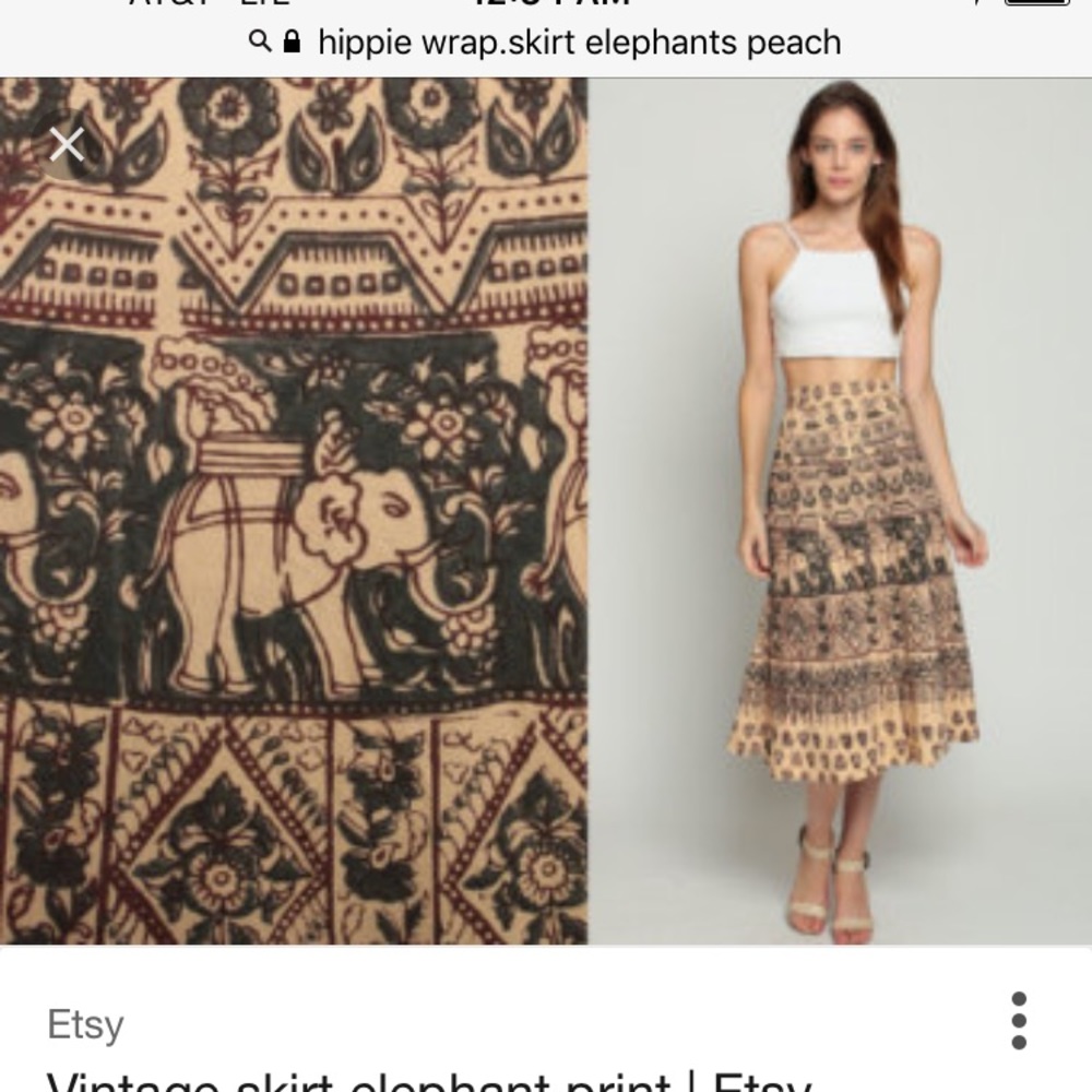 Karma Highway festival wrap skirt OS