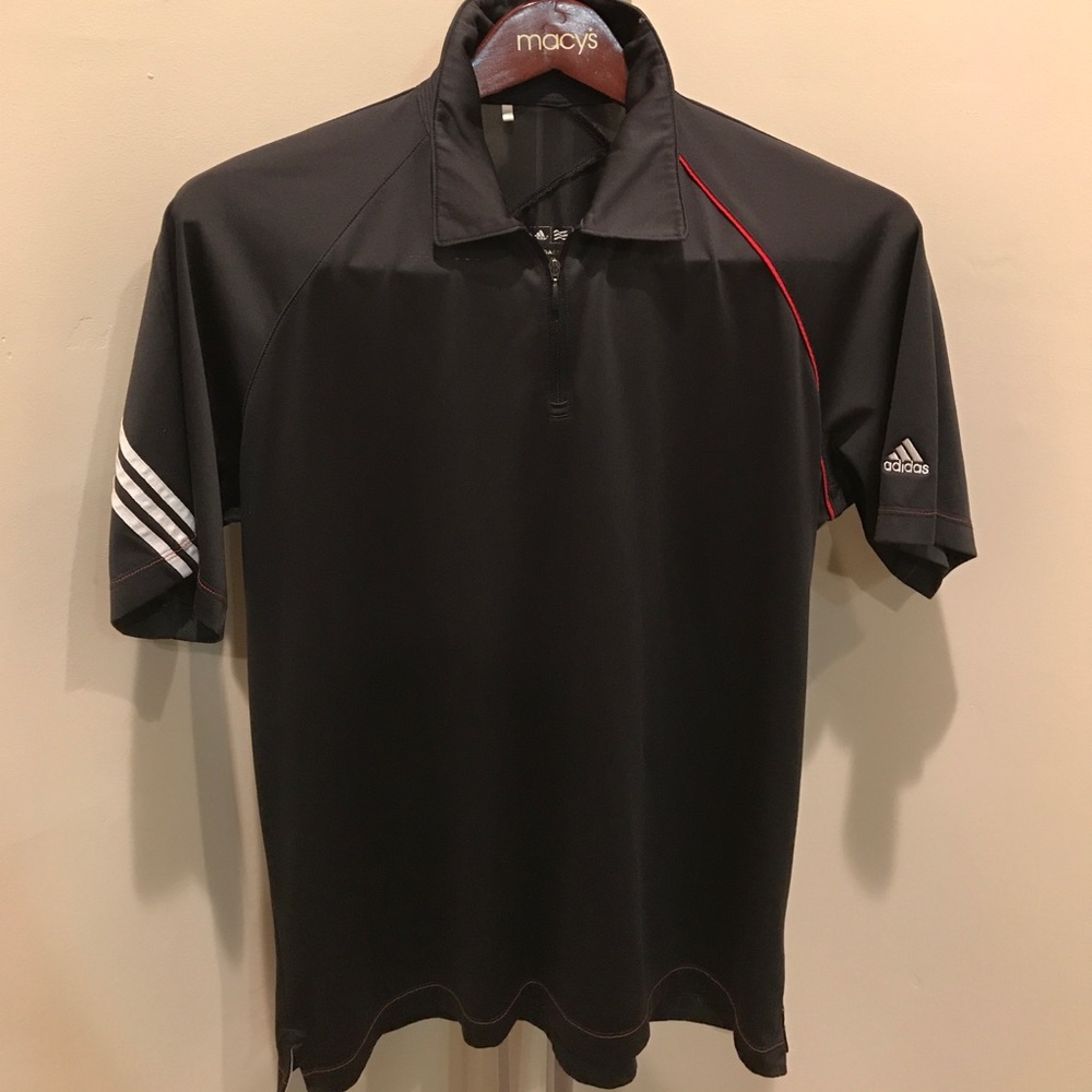 Adidas Quarter Zip Golf Polo