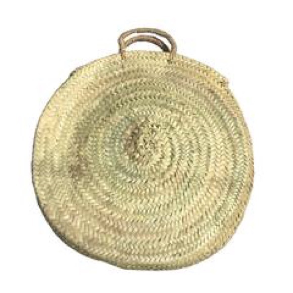 Palm Straw Circle Woven Bag - Picture 4 of 4