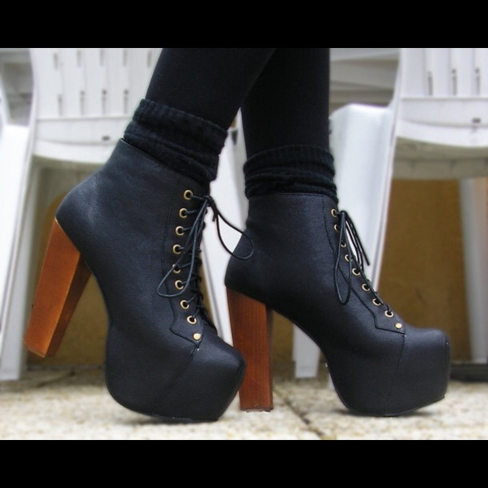 Jeffrey Campbell Lita Platform Boot - Black