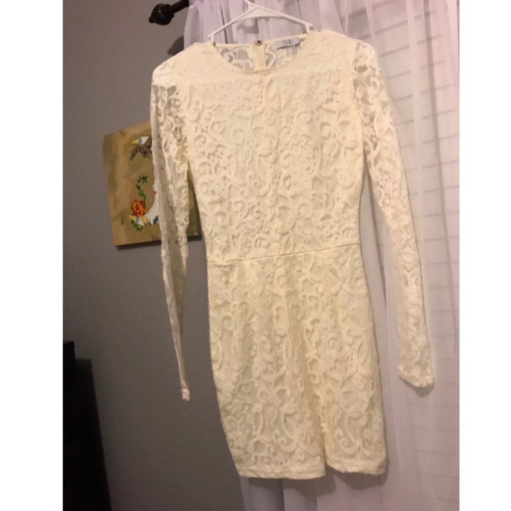 Ivory bodycon dress