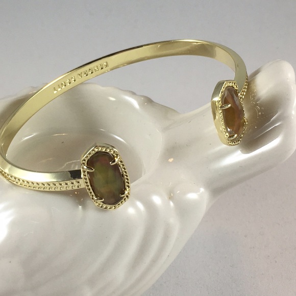 Kendra Scott Jewelry - NWOT Kendra Scott Elton pinch cuff Brown MOP