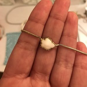 Kendra Scott white gold necklace