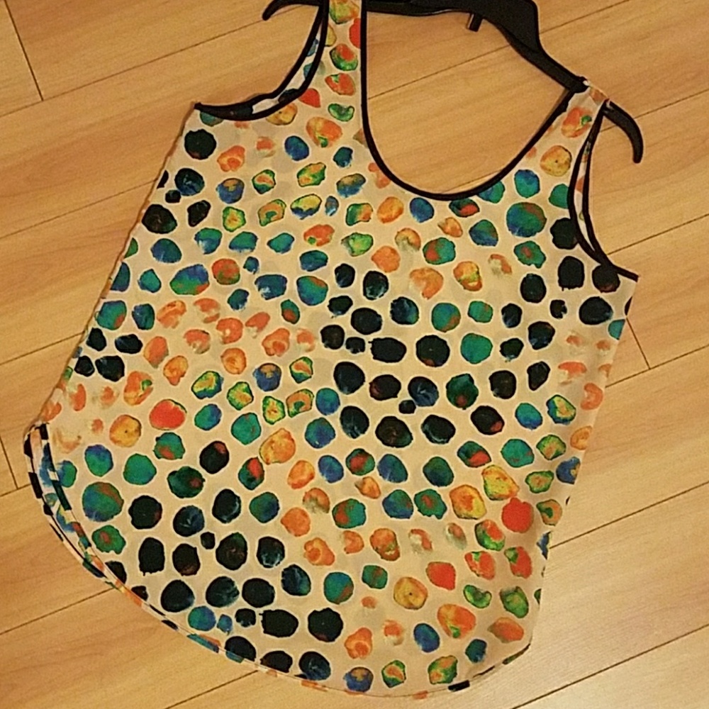 REDUCED!  Adorable colorful silky  top