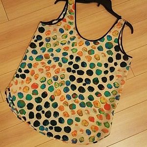 REDUCED!  Adorable colorful silky  top