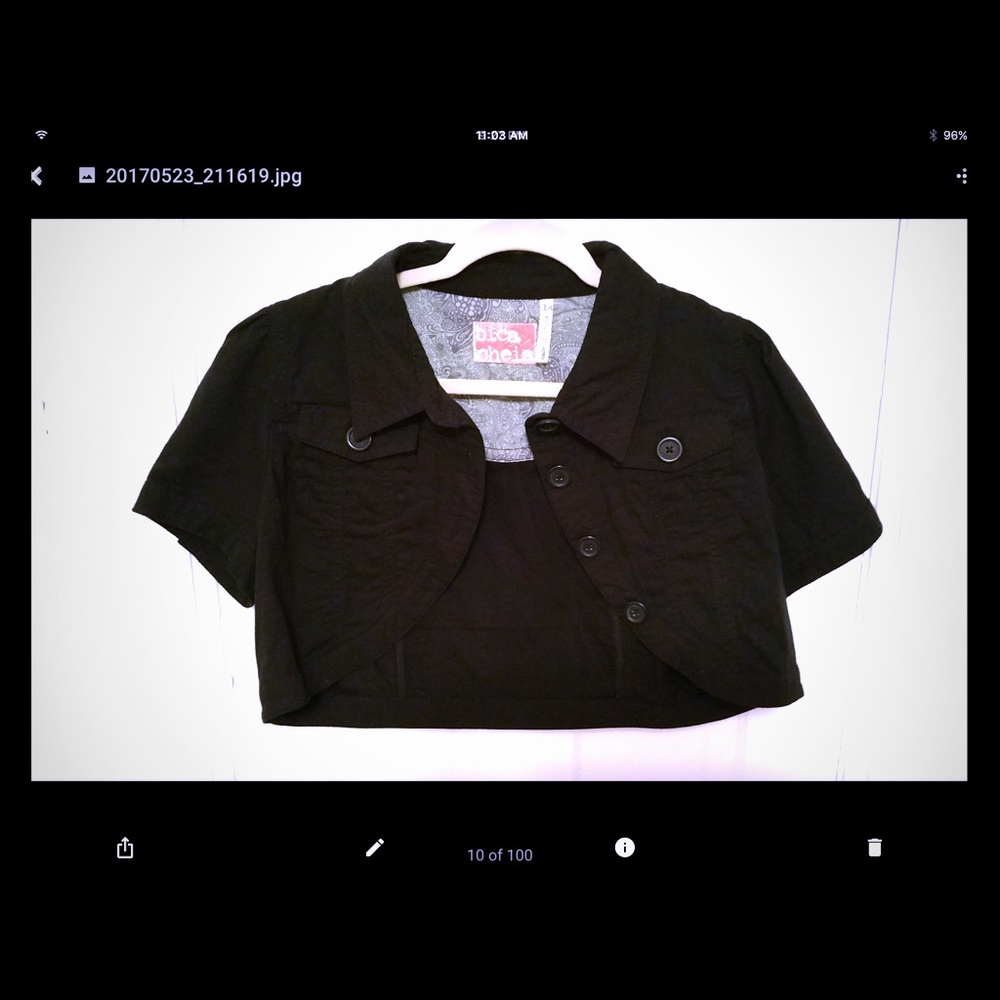 Bica Cheia Short Jacket, Size 14