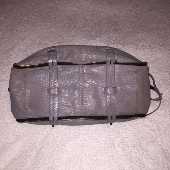 She+lo Grey Lambskin Satchel Purse - Picture 4 of 5