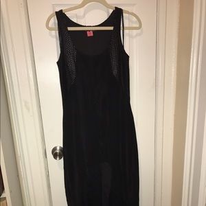 Bebe Addiction Snakeskin Hi-Lo Maxi Dress