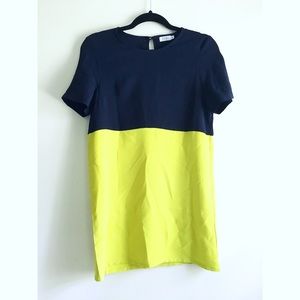 Color blocked tshirt dress