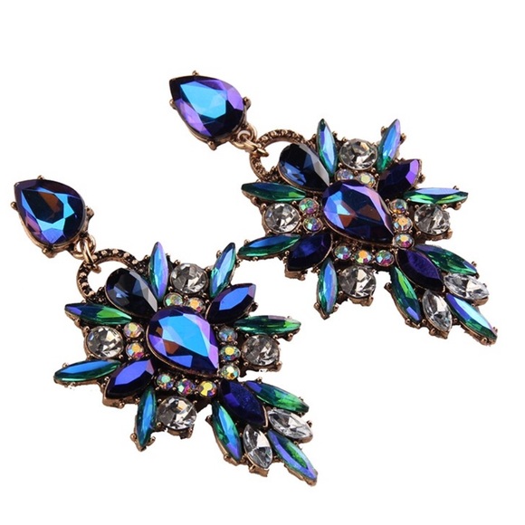 New Colorful Statement Earrings - Picture 1 of 2