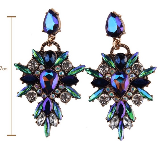 New Colorful Statement Earrings - Picture 2 of 2