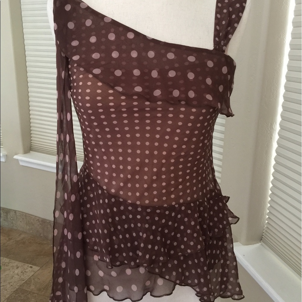 BCBG 100% Silk Top. Size Small