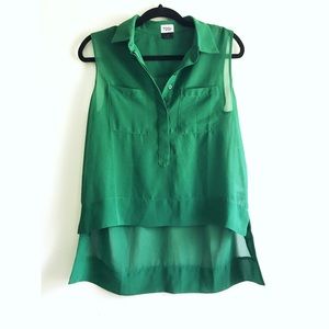 Kelly green high low tank