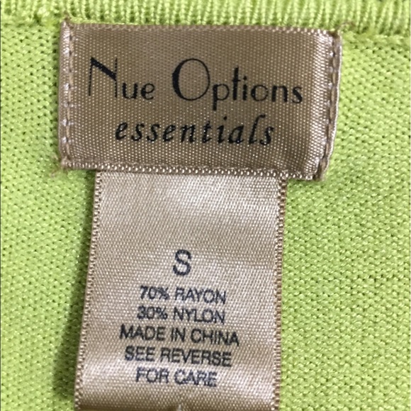 NWOT vibrant lime green cardigan - Picture 3 of 3