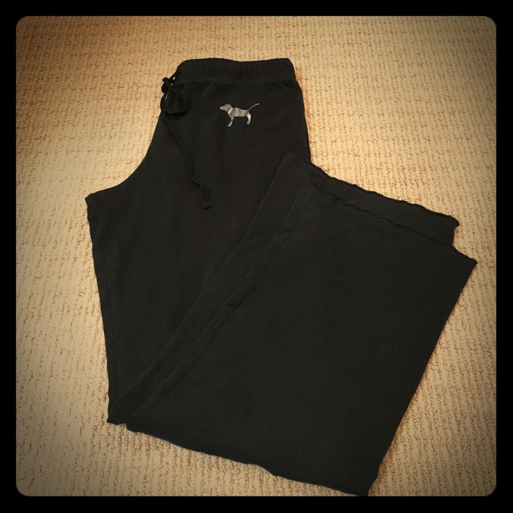 Victoria's Secret Pink black boyfriend pants