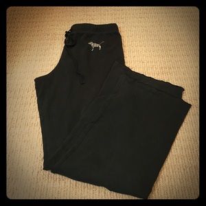 Victoria's Secret Pink black boyfriend pants