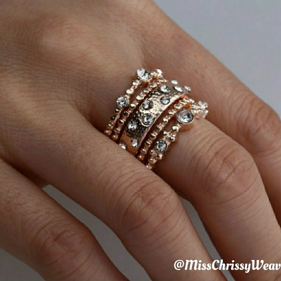 · FP (5) Rose Gold Stacking Rings · - Picture 2 of 2