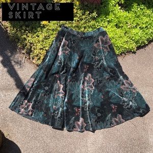 Vintage Velvet A-line skirt size Medium