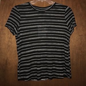 NWT Black & White striped Who What Wear top