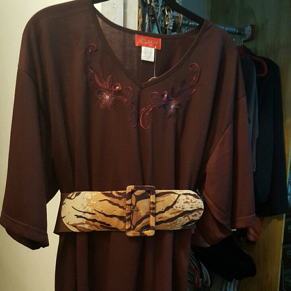 Dress Up Dark Wine Shirt