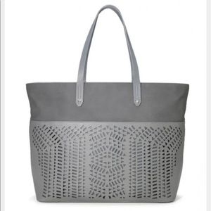 Stella and Dot Grey Hudson Large Tote Bag