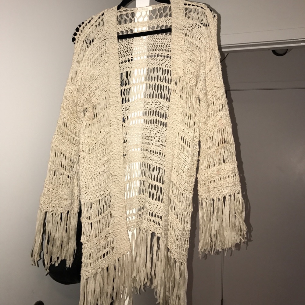 fringe kimono