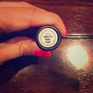 MAC gritty girl lipstick.