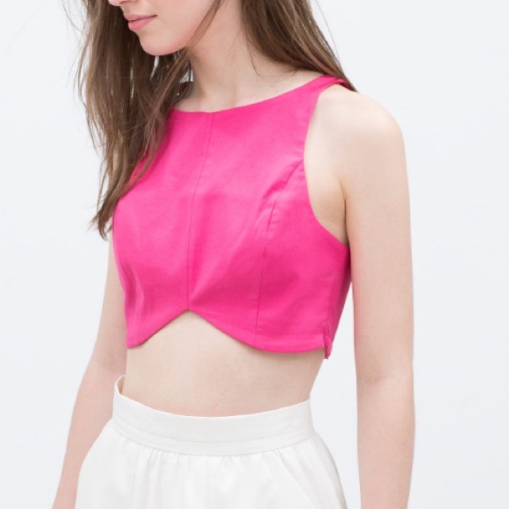 Pink Crop Top