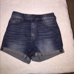 Hollister high waisted denim shorts