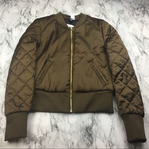 H&M tan/brown bombed jacket
