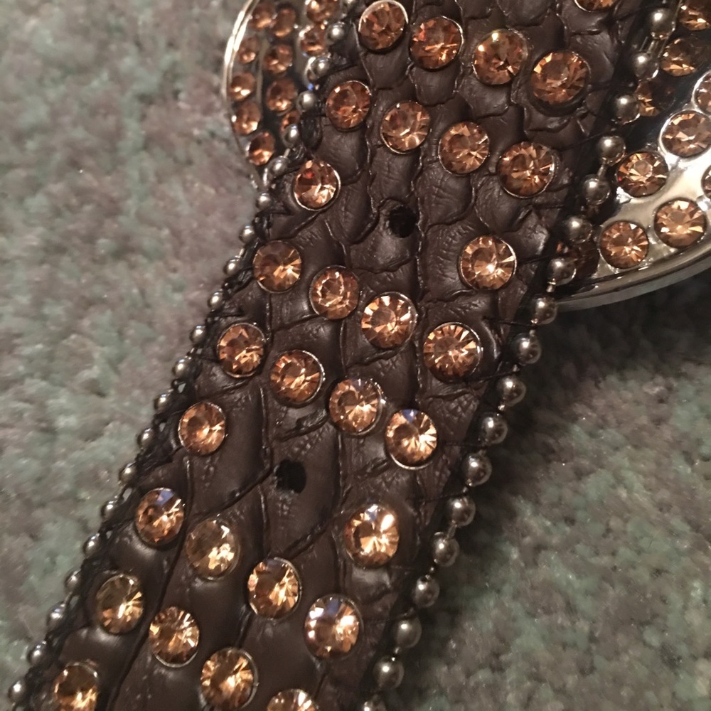 Orange Rhinestone Belt - Picture 4 of 4