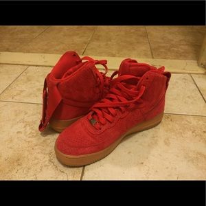 RED AIR FORCE ONES
