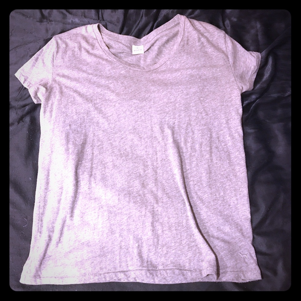 Victoria's Secret Light Gray Loose Plain T Shirt M