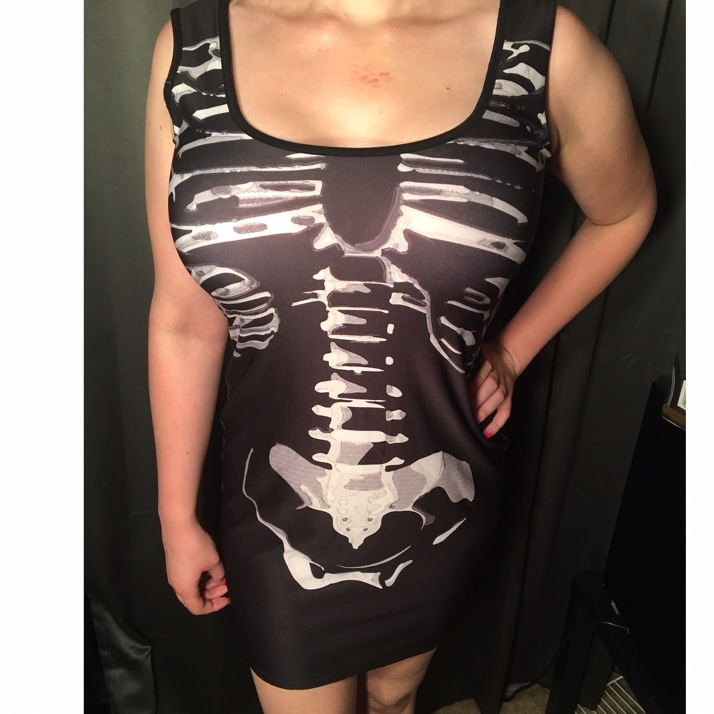 Skeleton Bodycon Dress